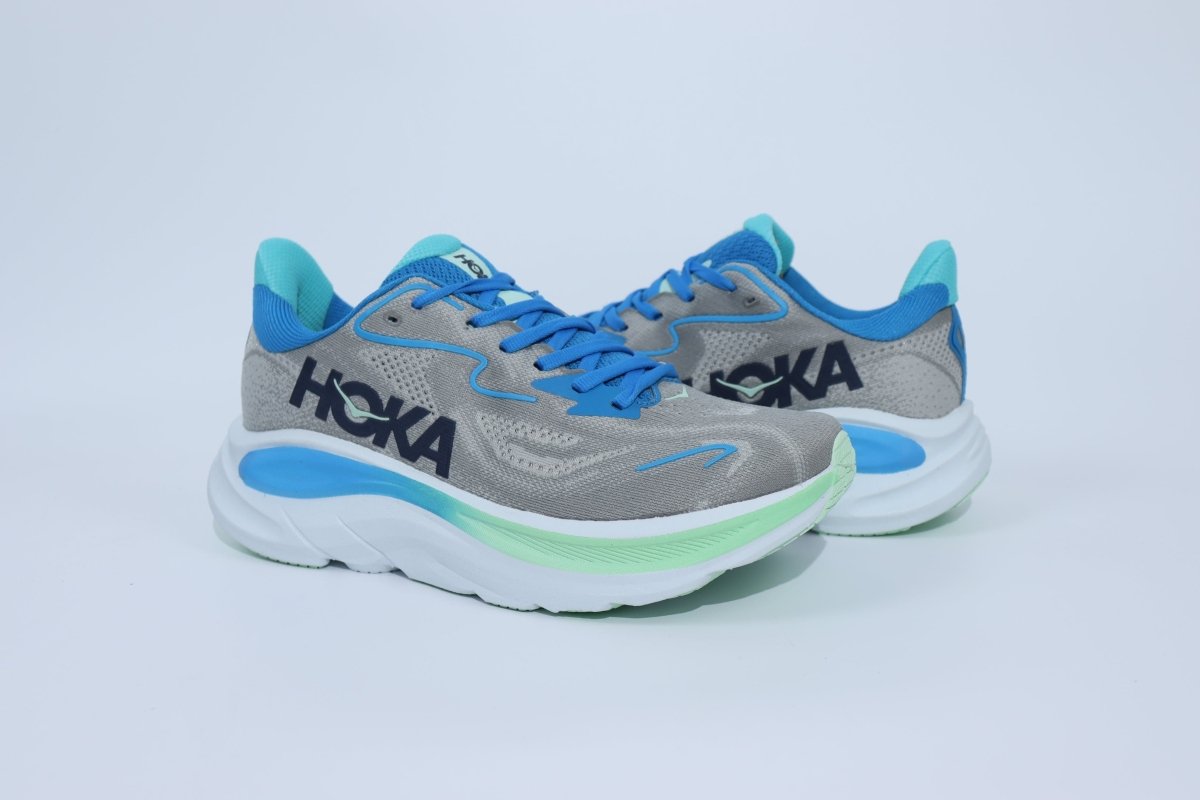 Clifton 10 - HK Unisex Sneakers - Grey Mint - Essencials