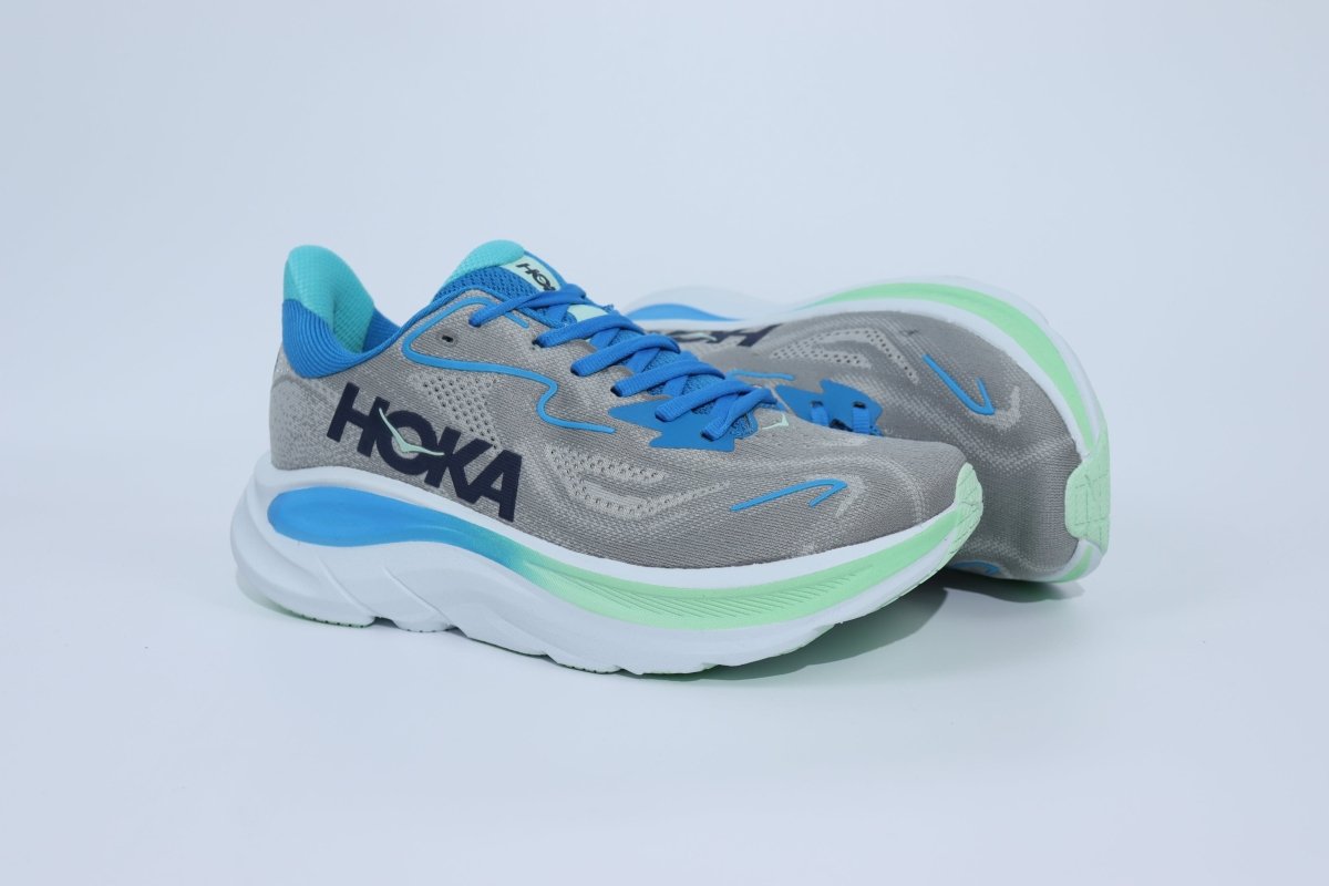 Clifton 10 - HK Unisex Sneakers - Grey Mint - Essencials